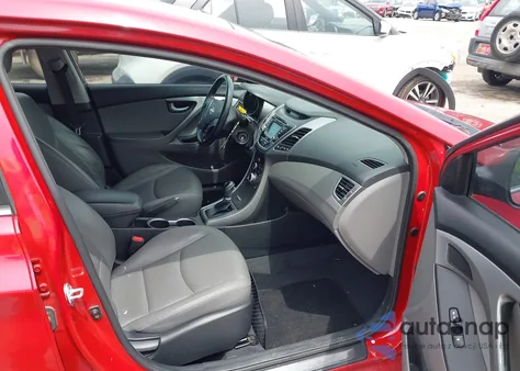 2015 Hyundai Elantra Limited из США, поврежденный, VIN KMHDH4AE3FU454526